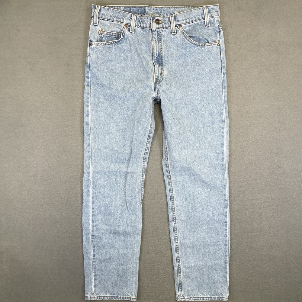 Vintage Levi’s 505 Men’s 34x30 Light Wash Jeans Made USA 90s Straight Leg